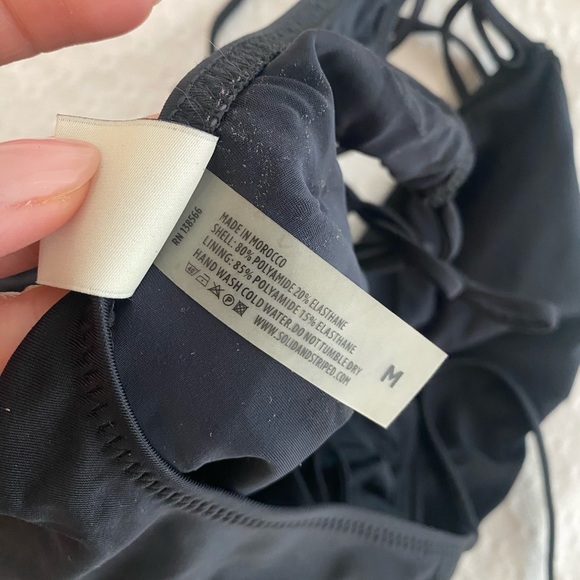 Solid & Striped Side Tie One Piece - size M - Picture 7 of 7